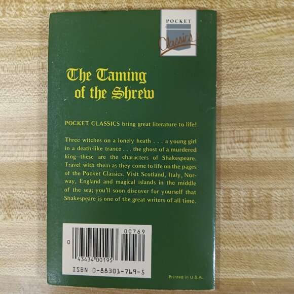 Taming of the Shrew Shakespeare 1984 B&W Pocket Classics Comic Paperback Vintage - Picture 2 of 7